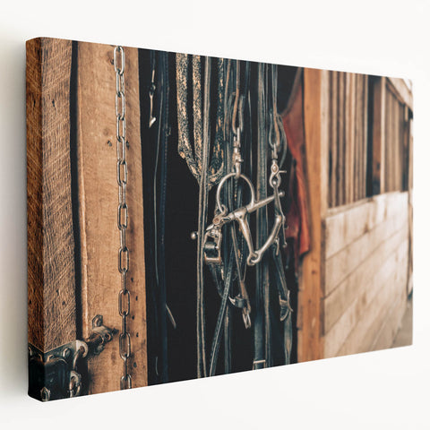 Farmhouse Style Wall Art - Rustic Horse Bridle Decor for Country Homes