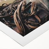 Rustic Saddle and Horses Farmhouse Wall Art – Country Style Decor