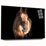 Majestic Horse Farmhouse Wall Art – Rustic Country Style Decor Piece