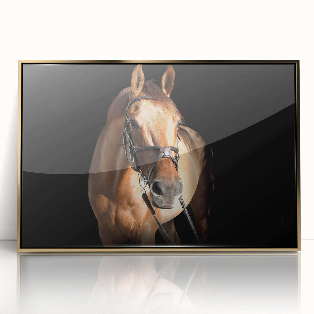 Majestic Horse Farmhouse Wall Art – Rustic Country Style Decor Piece