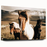 Farmhouse Horses Wall Art – Rustic Country Style Decor for Home