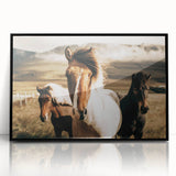 Farmhouse Horses Wall Art – Rustic Country Style Decor for Home
