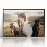 Farmhouse Horses Wall Art – Rustic Country Style Decor for Home