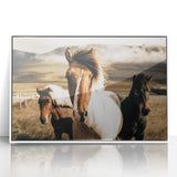 Farmhouse Horses Wall Art – Rustic Country Style Decor for Home