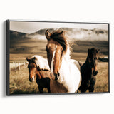 Farmhouse Horses Wall Art – Rustic Country Style Decor for Home