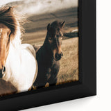 Farmhouse Horses Wall Art – Rustic Country Style Decor for Home