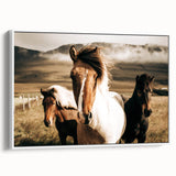 Farmhouse Horses Wall Art – Rustic Country Style Decor for Home