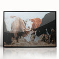 Farmhouse Cattle Wall Art – Rustic Country Style Decor for Home