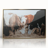 Farmhouse Cattle Wall Art – Rustic Country Style Decor for Home
