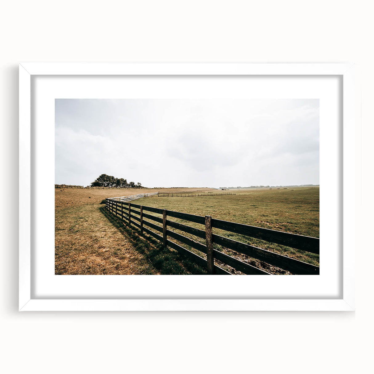 Open Fields Farmhouse Wall Art – Rustic Country Landscape Decor