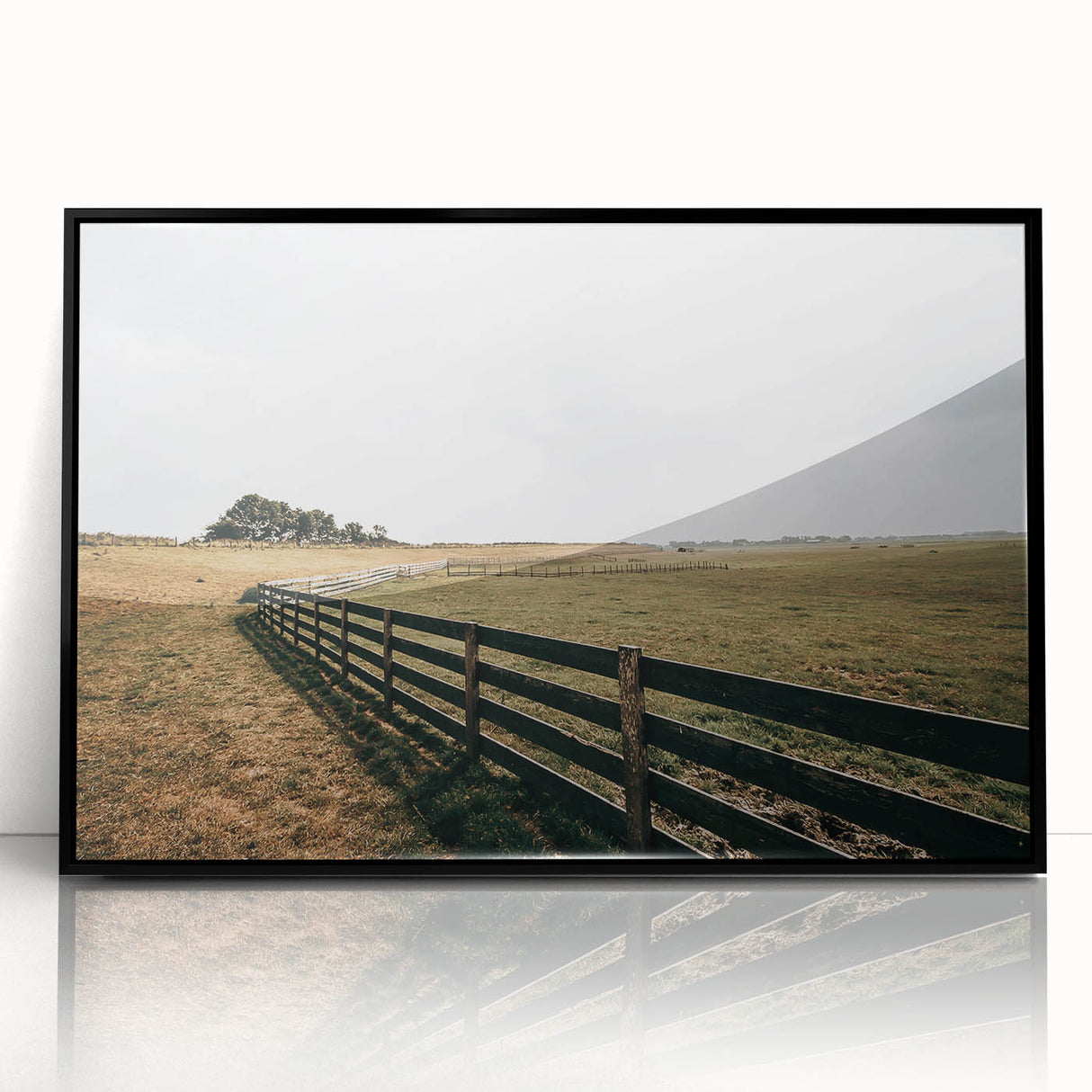 Open Fields Farmhouse Wall Art – Rustic Country Landscape Decor
