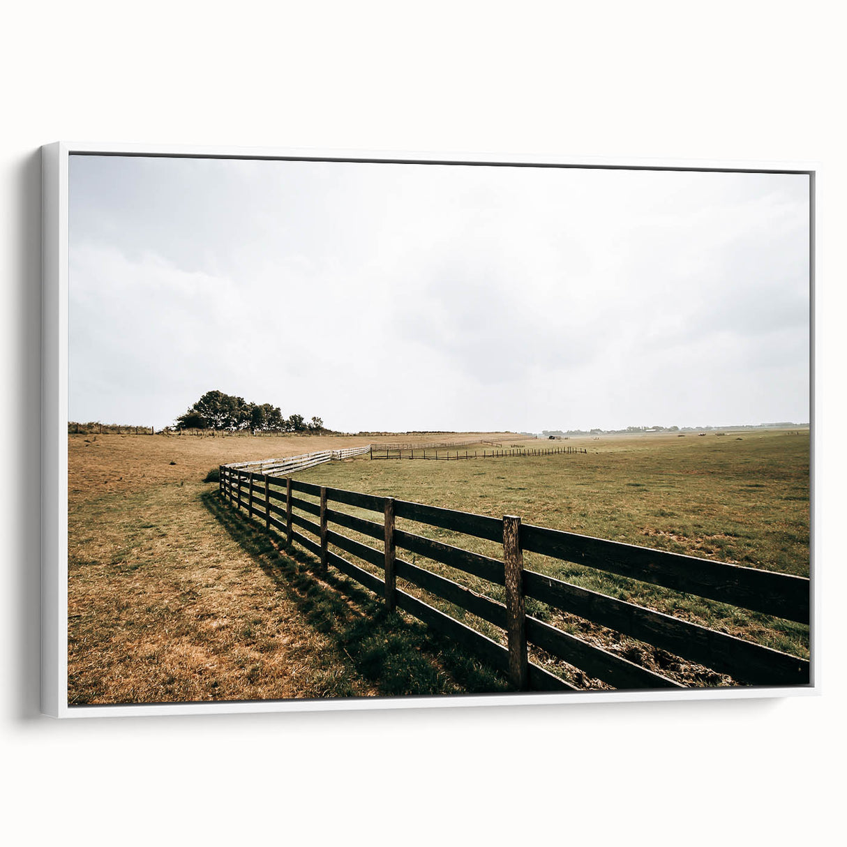 Open Fields Farmhouse Wall Art – Rustic Country Landscape Decor