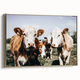 Farmhouse Cows Wall Art – Rustic Country Style Decor for Home