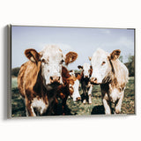 Farmhouse Cows Wall Art – Rustic Country Style Decor for Home