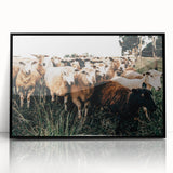 Farmhouse Sheep Wall Art – Rustic Country Style Decor for Home