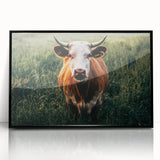 Farmhouse Cow Wall Art – Rustic Country Style Decor for Home