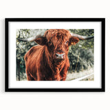 Rustic Highland Cow Wall Art – Farmhouse Country Style Decor