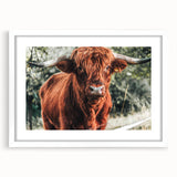 Rustic Highland Cow Wall Art – Farmhouse Country Style Decor