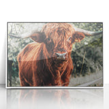 Rustic Highland Cow Wall Art – Farmhouse Country Style Decor