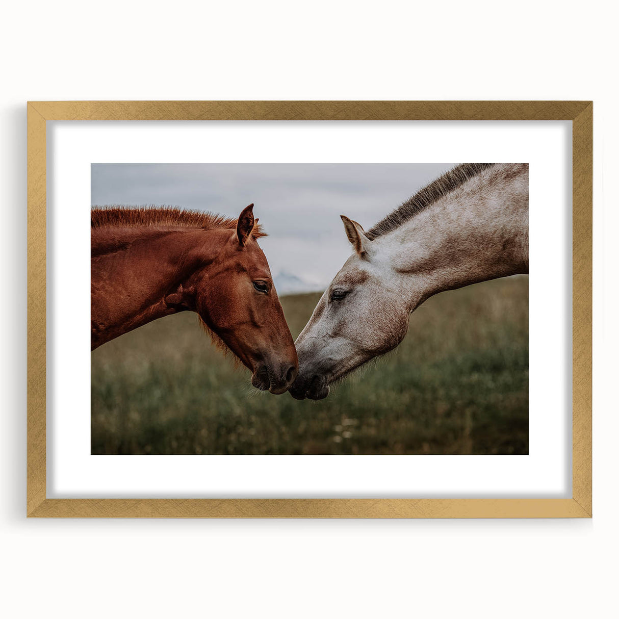 Rustic Horses Wall Art – Farmhouse Country Style Decor for Home