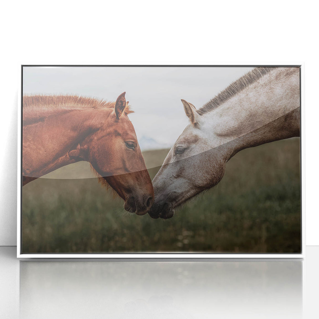 Rustic Horses Wall Art – Farmhouse Country Style Decor for Home