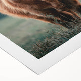 Farmhouse Wall Art - Highland Cow at Sunset Rustic Country Style Decor