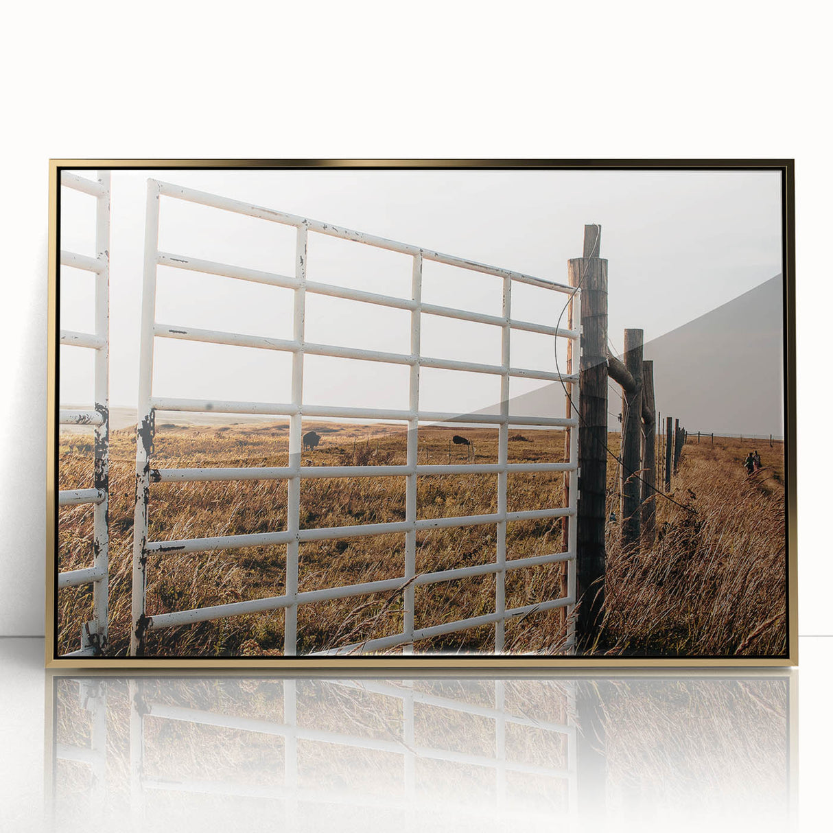 Farmhouse Gate Wall Art – Rustic Country Style Decor for Home