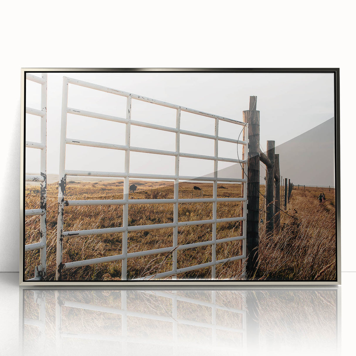 Farmhouse Gate Wall Art – Rustic Country Style Decor for Home