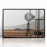 Farmhouse Windmill Wall Art – Rustic Country Style Decor for Home