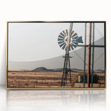 Farmhouse Windmill Wall Art – Rustic Country Style Decor for Home