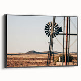 Farmhouse Windmill Wall Art – Rustic Country Style Decor for Home