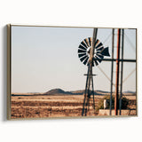 Farmhouse Windmill Wall Art – Rustic Country Style Decor for Home
