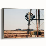 Farmhouse Windmill Wall Art – Rustic Country Style Decor for Home