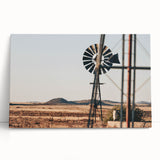 Farmhouse Windmill Wall Art – Rustic Country Style Decor for Home