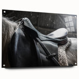Equestrian Saddle Farmhouse Wall Art – Rustic Western Decor for Home