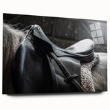 Equestrian Saddle Farmhouse Wall Art – Rustic Western Decor for Home