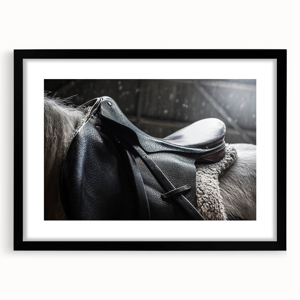 Equestrian Saddle Farmhouse Wall Art – Rustic Western Decor for Home