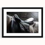 Equestrian Saddle Farmhouse Wall Art – Rustic Western Decor for Home