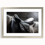 Equestrian Saddle Farmhouse Wall Art – Rustic Western Decor for Home