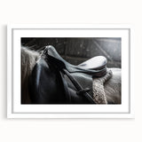 Equestrian Saddle Farmhouse Wall Art – Rustic Western Decor for Home