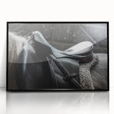 Equestrian Saddle Farmhouse Wall Art – Rustic Western Decor for Home