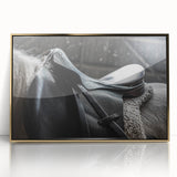 Equestrian Saddle Farmhouse Wall Art – Rustic Western Decor for Home