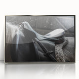 Equestrian Saddle Farmhouse Wall Art – Rustic Western Decor for Home