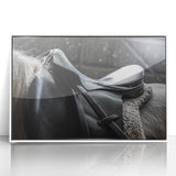 Equestrian Saddle Farmhouse Wall Art – Rustic Western Decor for Home