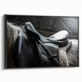 Equestrian Saddle Farmhouse Wall Art – Rustic Western Decor for Home