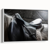 Equestrian Saddle Farmhouse Wall Art – Rustic Western Decor for Home