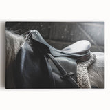 Equestrian Saddle Farmhouse Wall Art – Rustic Western Decor for Home