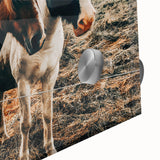 Two Horses Farmhouse Wall Art – Rustic Country Charm for Home Decor