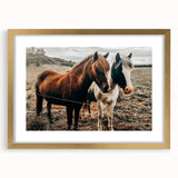 Two Horses Farmhouse Wall Art – Rustic Country Charm for Home Decor