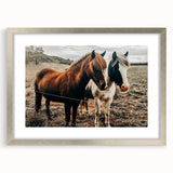 Two Horses Farmhouse Wall Art – Rustic Country Charm for Home Decor